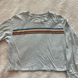 American Eagle long sleeve cropped shirt